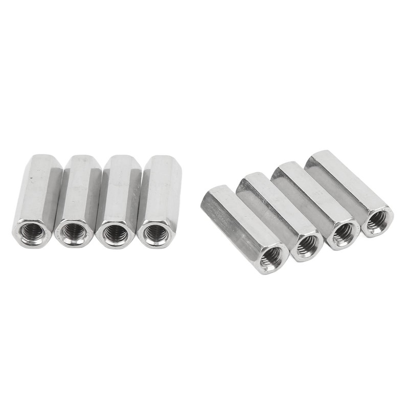 20 Pcs Hex Coupling Nut M5x0.8 25mm Length Stainless Steel