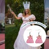 Pair of Good Witch Fan Art Drop and Dangle Pink