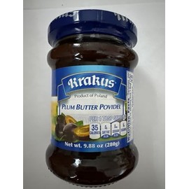 KRAKUS JAM PLUM BUTTER POVIDEL 2 pack x 9.88 oz (280g) Powidlo Sliwkowe. Product of Poland.