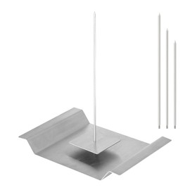 Brazilian Vertical BBQ Skewers with Base - Upgraded Home Skewer Hacks, Kebab Vertical Rotisserie Spit and Tacos Al Pastor Skewer.