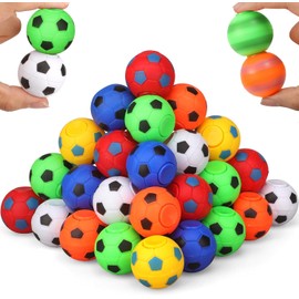 36 Pieces Fidget Spinner Football Toy for Children Adults, Mini Stress Relief Hand Spinner, Anti Anxiety Handheld Desk Toy, Goodie Bag Stocking Stuffer, Classroom Party Favour Price