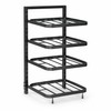 4-Tier Adjustable Pot Rack Organizer – Metal Kitchen Cabinet Shelf