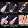 False Nail Tips Set, 120 Pieces Soft Gel Nail Tips