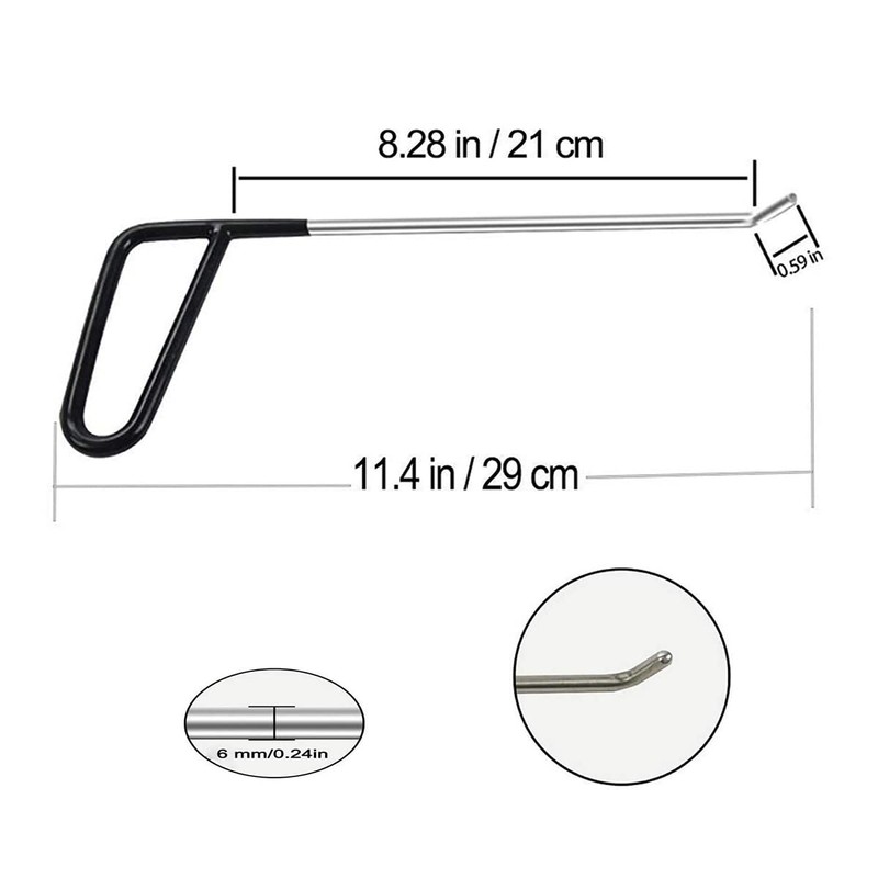 JMgist Car Dent Repair Rods Kit Stainless Steel Tools for