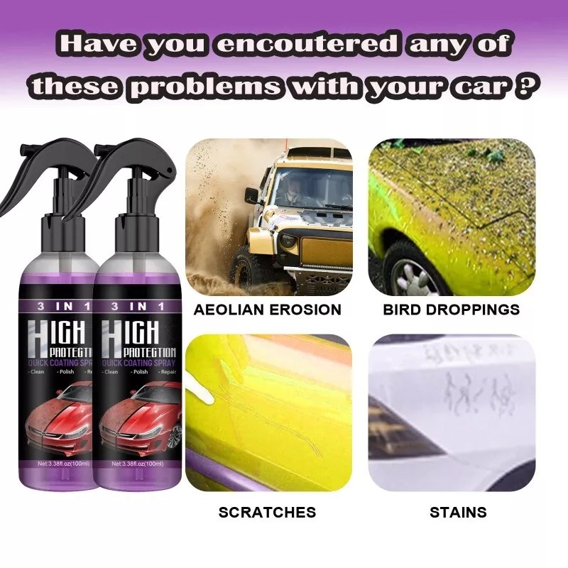 Unbranded 100ML 3 in 1 High Protection Quick Car Coat
