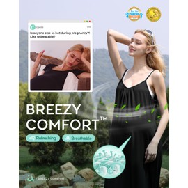 aulai Fashionable Loose Maternity Jumpsuit with Breezy Comfort Designed for Pregnant Women Perfect as Oversized Jumpsuit for Women (black, Medium)