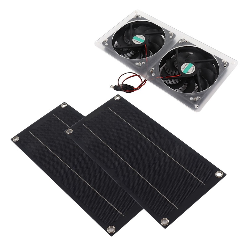 Solar Panel Fan Kit Waterproof Portable Environment Friendly Solar Exhaust