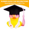 NHQZ Funny Academic Rubber Duck with Diploma, Mini Graduation Duck