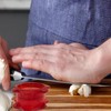 Angel’s Peel Lounge Garlic Mincer, Manual Garlic Press for Quick
