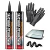[2 Pack] Polyurethane Windshield Adhesive - Quick Curing & Weather
