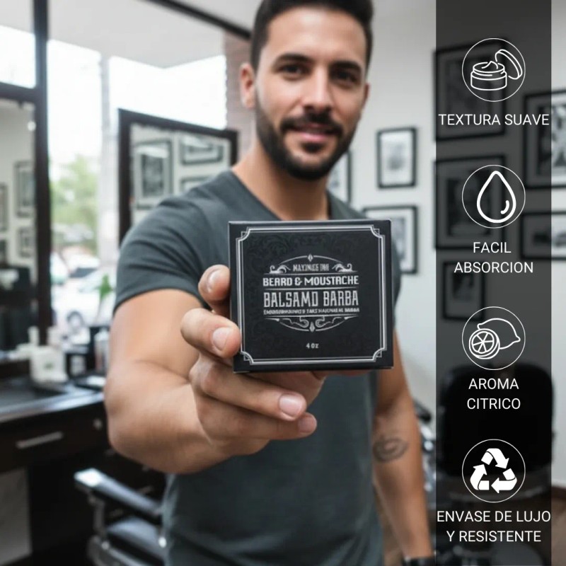 Kit Unidades Balsamo Crecer Barba Cítrica