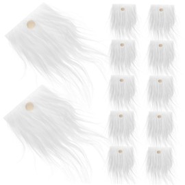 OHPHCALL DIY Gnome Beard Kit Pre-Cut Beards and Wood Beads for Holiday Decorations