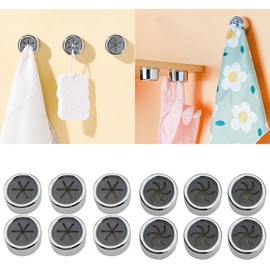 Clips de soporte autoadhesivos PATOFIN para toallas - 6 unidades