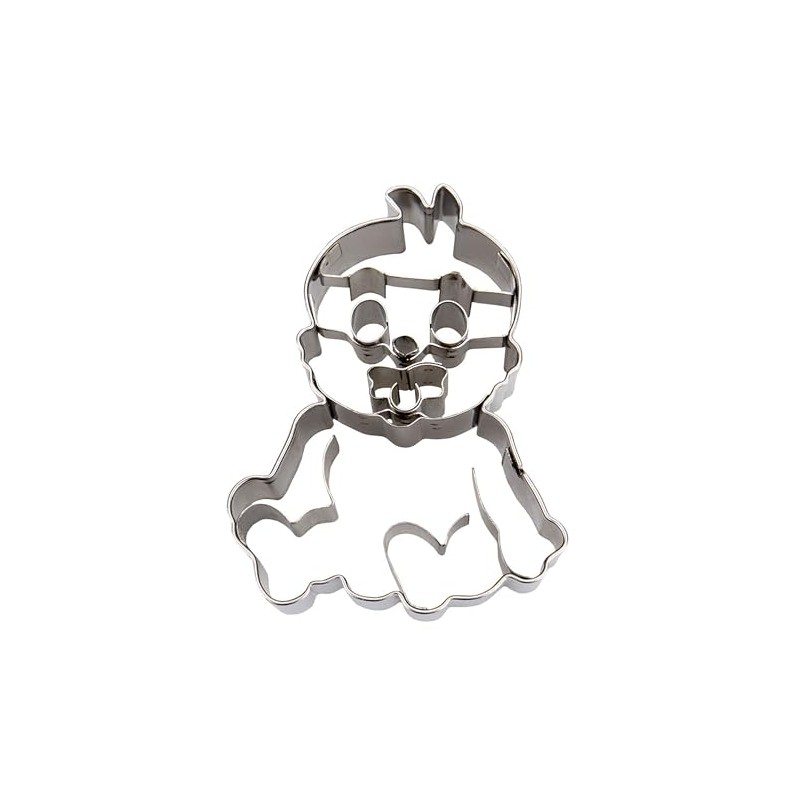 Staedter Embossing Baby Cookie Cutter, Stainless Steel, 30 x 30