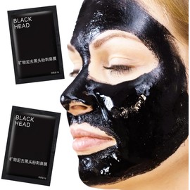 10 Sobres Mascarilla Facial Peel Off Removedora de Puntos Negros y Espinillas, Limpieza Profunda para Todo Tipo de Piel, Acabado Suave y Mate, Fciles 