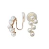 AJIRO ACCESSORY am0559-a P340 Earring, Pearl, Gift, Gift, Wedding, Graduation,