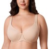 AISILIN Women's Minimizer Bra Plus Size Unlined Full Coverage Smooth
