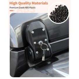 Summleaf Locking Hood Latches with Keys for Jeep Wrangler JL JT Gladiator 2018+, Anti-Theft Hood Engine Buckle Lock Catch Bonnet Fastener,Exterior Accessories Black 6PCS