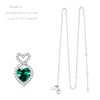 May Birthstone Emerald Necklace Women Christmas Birthday Gifts Wife Mom