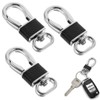 SUPVOX Metal Carabiner Keychain 4pcs PU Leather Key Ring Holder