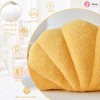Lfsaaj Yellow Seashell Throw Pillows, Shell Shaped Throw Pillows, 13