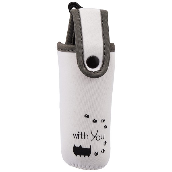 Ceramic Indigo Petite Bottle Holder, White, Size (W x D