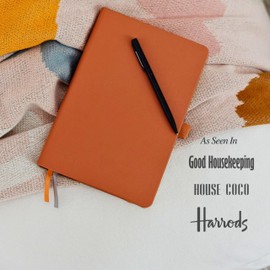 Scribble & Dot® A Daily Planner, Weekly and Monthly Planner 2024 | Achieve Your Goals With This Classic Productivity Planner, A5 size, Hardcover Agenda. Start Anytime (Rust)