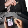 ALLEN & MATE Leather Card Holder Slim Wallet, RFID Blocking