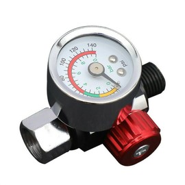 Baceyong Air Conditioning, Pressure Regulator, Compressed Air Pressure Gauge, Air Compressor, Moisture Filter, Filter Regulator with 1/4 Inch Mounting Connection, Air Tool Parts