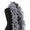 Luxury Dark Silver Grey Feather Boa – 80g -180cm