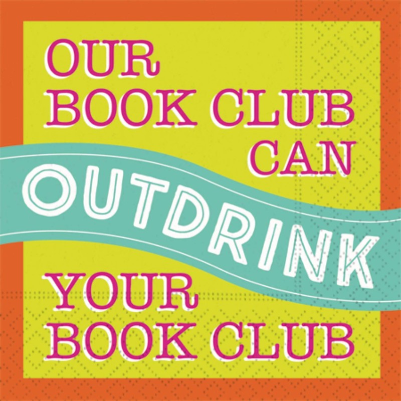 Cocktail Napkin Bookclub - Book Cocktail Napkins Book Club Variety
