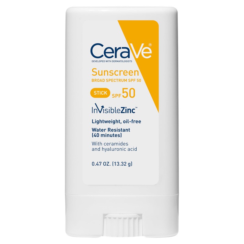 CeraVe - Protector solar en barra SPF 50, 0.47 oz.