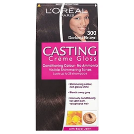 3 x L'Oreal Paris Casting Creme Gloss Conditioning Colour 300 Darkest Brown