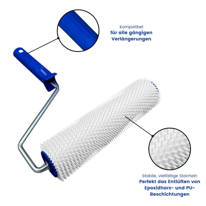 Profesius Bleed Roller 25 cm | Spiked Roller with Clip
