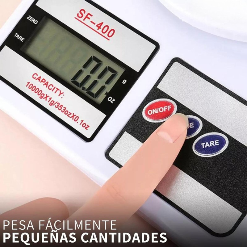1 Báscula de Cocina Digital con Pilas incluidas, Bascula de