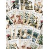 Christmas Card Lot Of 50+ Shabby Chic Santa Cards Christmas