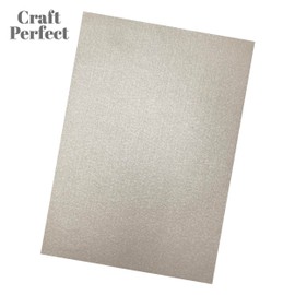 Craft Perfect Pearlescent Card A4-Luna Silver, Cardstock, 30 x 22 x 0.3 cm