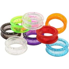 5Pcs Silicone Grooming Scissors Ring Pet Shears Ring Fit for Shears Dog Cat Comfortable Cutting Hair Grooming Tool Pet Supplies (Pink)