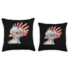 Serama Chicken Cyberpunk Throw Pillow