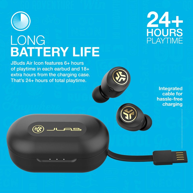 Jlab 812887018647 Audifonos Bluetooth Modelo Jbuds Air Icon Color Negro
