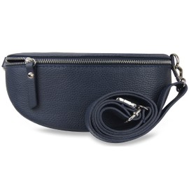 Frentree® Women's Genuine Leather Shoulder Bag, Made in Italy, Crossbody Bag, Shoulder Bag