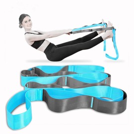 HCE Stretch Strap, Loop Yoga Stretch Strap, Non-elastic Stretch Strap for Stretching, Physical Therapy, Pilates, Dance, Gymnastics, and Athletic Trainers