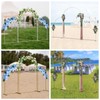 Gold&White Metal Wedding Arch Backdrop Stand,7.2FT, 6.6FT, 6FT Set of