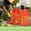 WYOMER 10 Pcs Red Mesh Onion Bags, Reusable Breathable Vegetable
