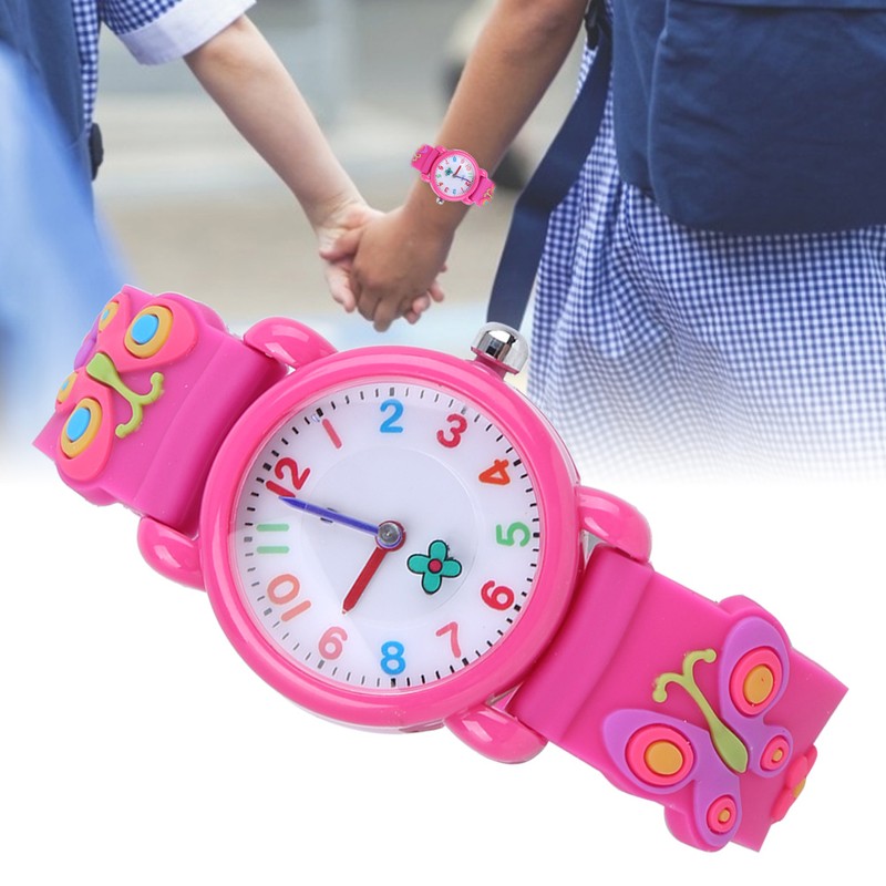 Waterproof Kid Cartoon Watch Cute Exquisite Pattern Children Wrist Watch