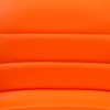 Flash Furniture Modern Orange Vinyl Adjustable Bar Stool with Back,