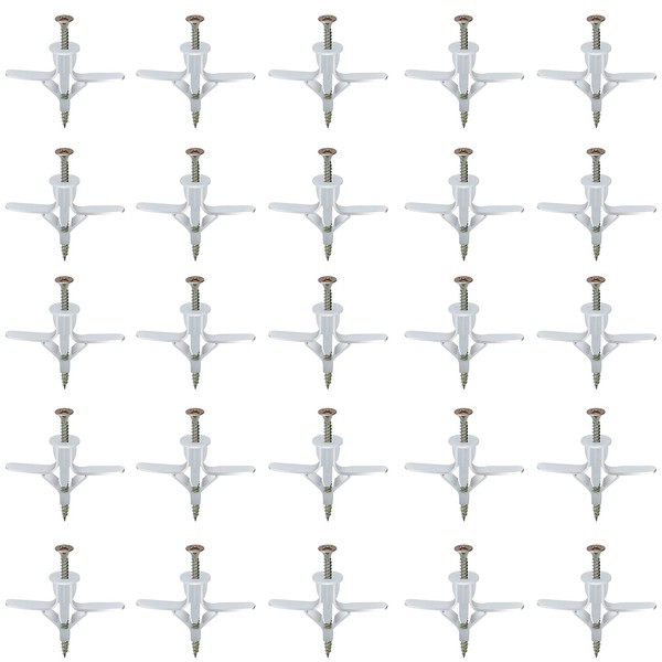 Self-Drilling Plasterboard Dowel 20 Pieces Dowels and 20 Pieces Universal