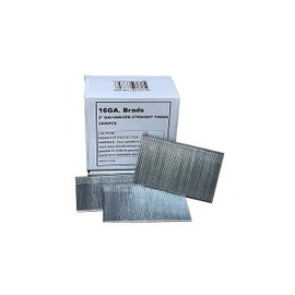 Valu-Air T50 16 Gauge Finish Nails, 2-Inch 16GA Galvanized Finish Nails, 2,500 Count (1-Pack) for Electric & Pneumatic Nailer Guns, Rust-Resistant, Ideal for Trim, Molding, and Woodworking Projects