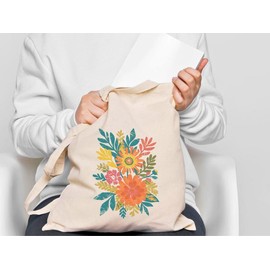 Floral Tote, Wildflower Tote Bag, Comfort colors, Wild Flowers, Gift for Women, Best Friend large colorful distressed flowers Tote Bag
