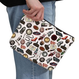 PYOUL Game Inspired Gift Silent Game Makeup Bag Psychological Horror Game Cosmetic Bag Electronic Games Fan Gift (Silent Game Bag)